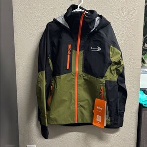 Men's Blackfish Aspire Rain Jacket (Olive/Black) - Size M
